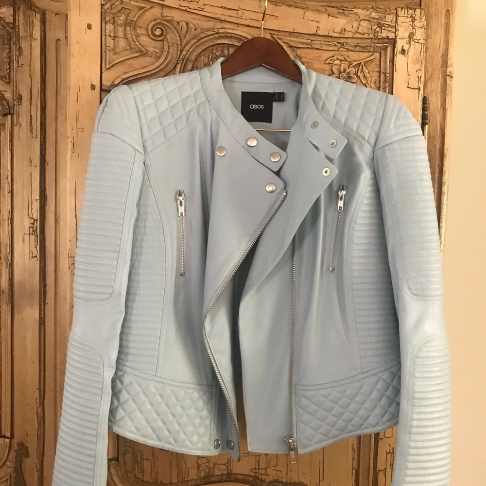 ASOS faux leather moto jacket